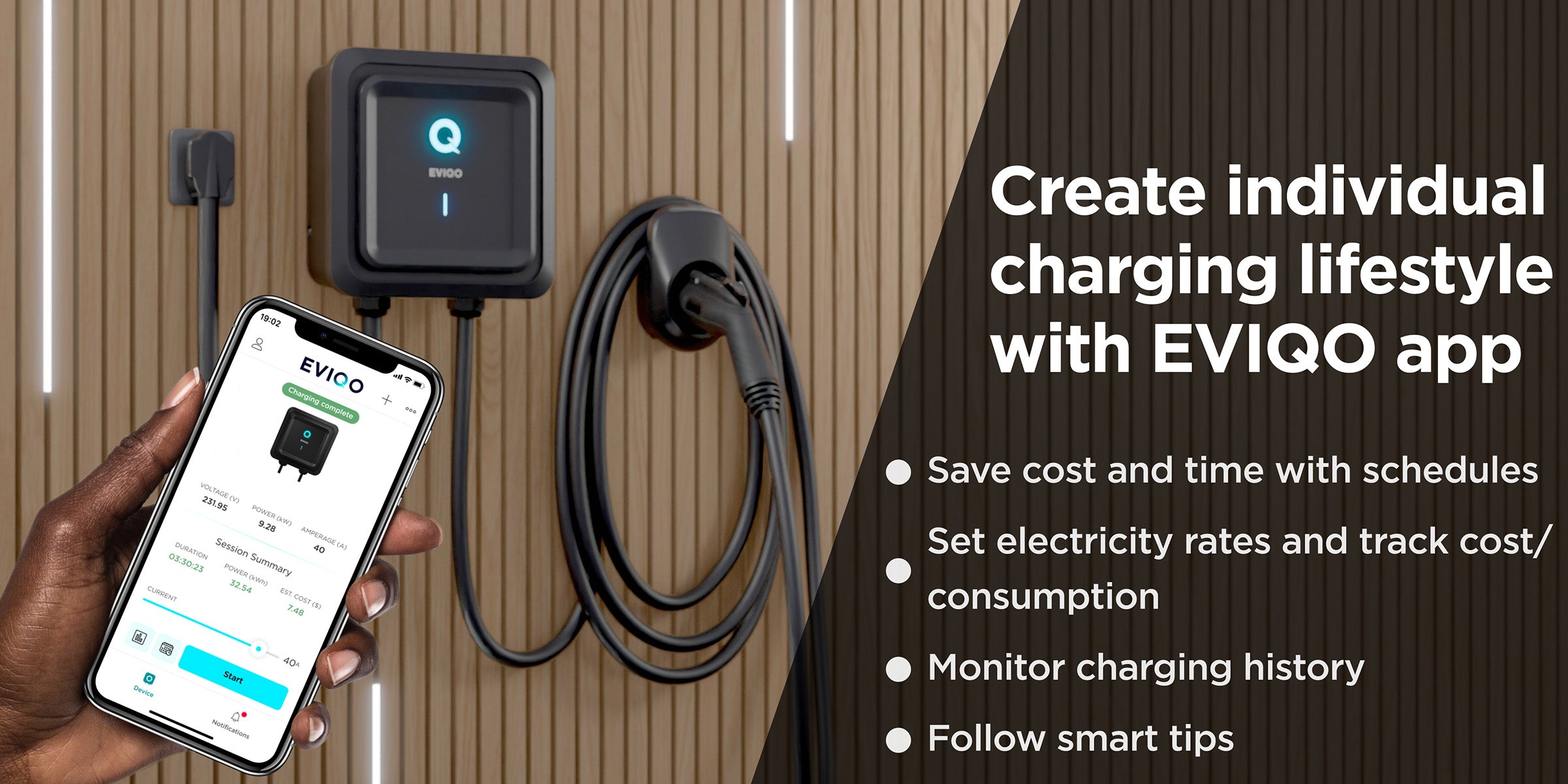 This is an illustration of plug in hybrid car charger. From the picture we can tell about ev level 2 charger 40 amp. The device is a solution for ev home charger installation. The image aslo includes: 50 amp level 2 charger
