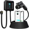 EVIQO Level 2 EV Charger 48 Amps – NEMA 14-50 Plug, J1772 25' Cable, WiFi (2.4 GHz) Smart App - Weatherproof Indoor/Outdoor (IP66,NEMA 4) UL, ETL Certified