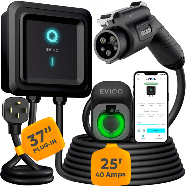 EVIQO Level 2 EV Charger GEN 2 NEMA 14-50 PLUG-IN (240V) - 40 Amp