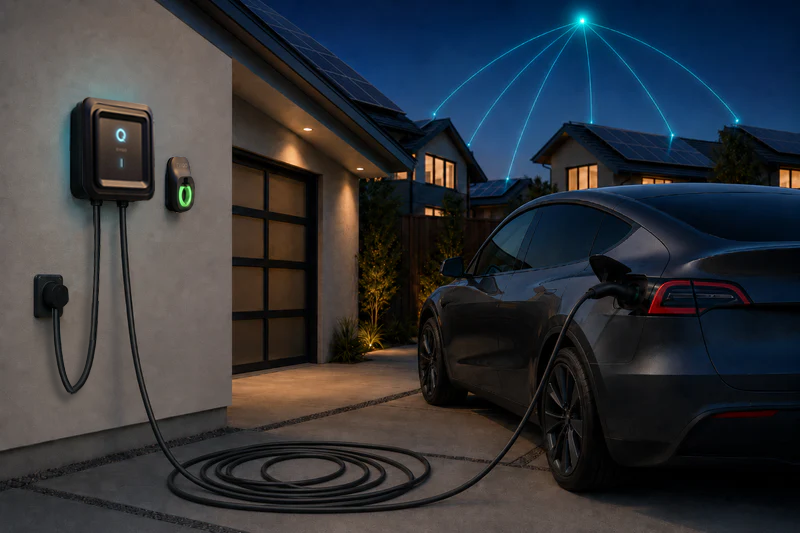 Virtual Power Plant — thousands of homes aggregated into flexible grid capacity