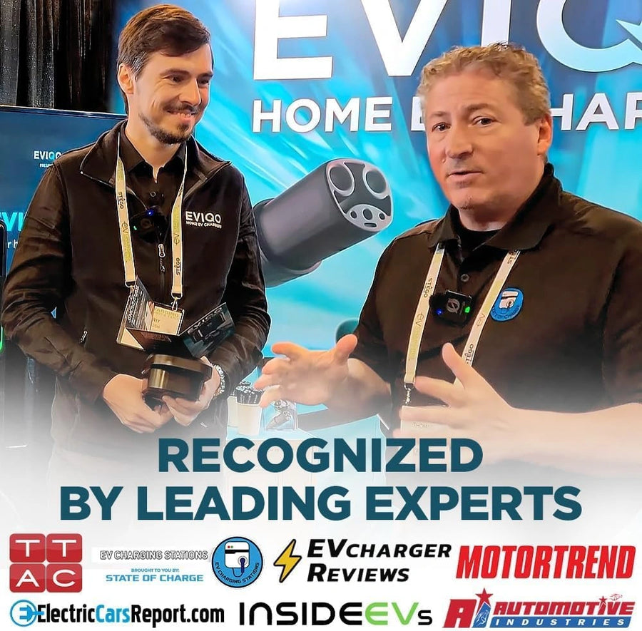 EVIQO NACS Charger for Tesla 48 Amp Hardwired Level 2 EV Charger - 240V Wall EV Charger Level 2, 25ft Cable, WiFi (2.4 GHz) Smart App - Weatherproof, Outdoor (IP66,NEMA 4) UL, ETL Certified