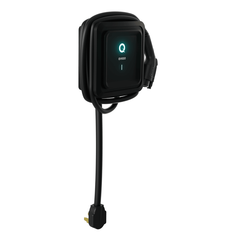 EVIQO Level 2 EV Charger Plug In Version (240V) | 48 AMP Home Charging Station, 25' Cable, 38" NEMA 14 - 50 - EVIQO